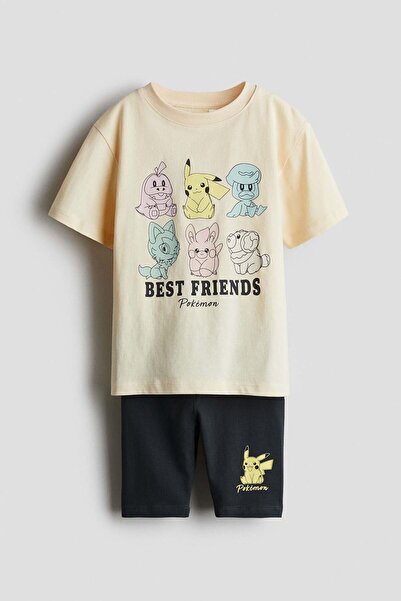 H&M طقم مطبوع مكون من قطعتين