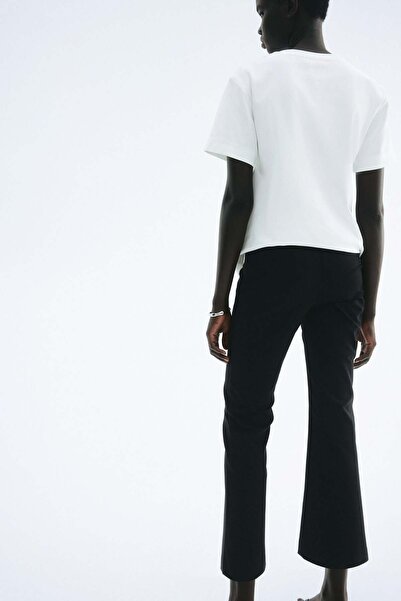 H&M Flared crease-front trousers