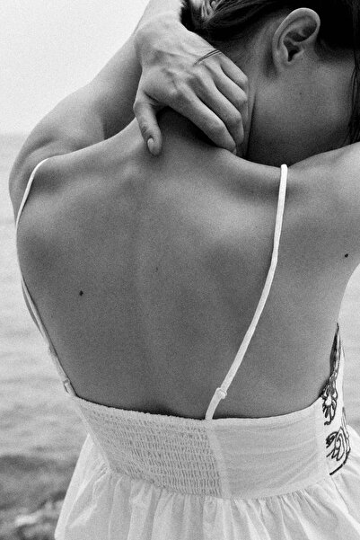 H&M Embroidered strappy top