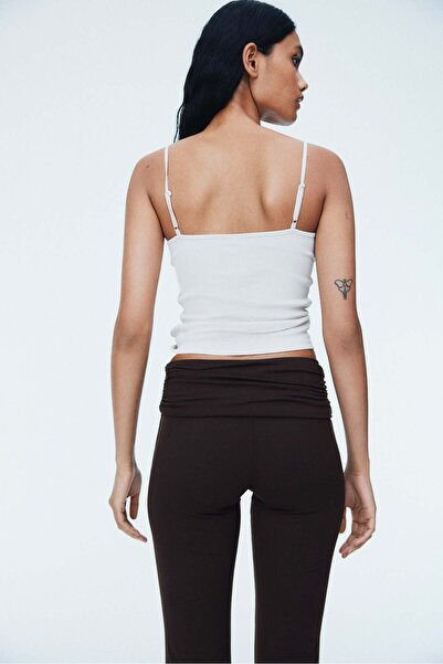 H&M Gathered microfibre yoga pants
