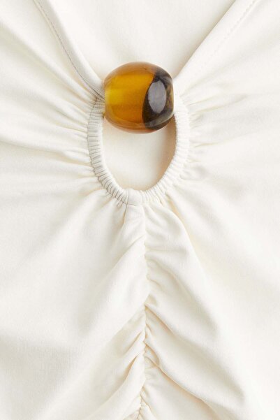 H&M Gathered cut-out top