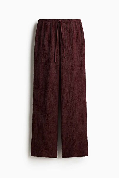 H&M Crinkled drawstring trousers