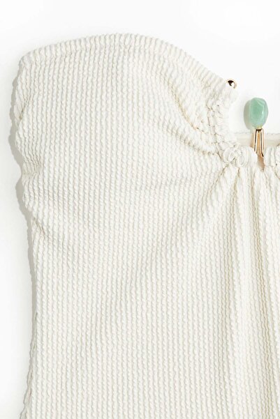 H&M Padded-cup bandeau swimsuit