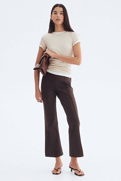 H&M Flared crease-front trousers