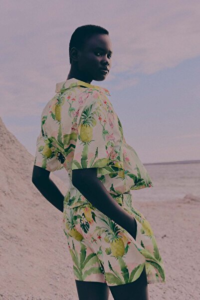 H&M Patterned cotton shorts