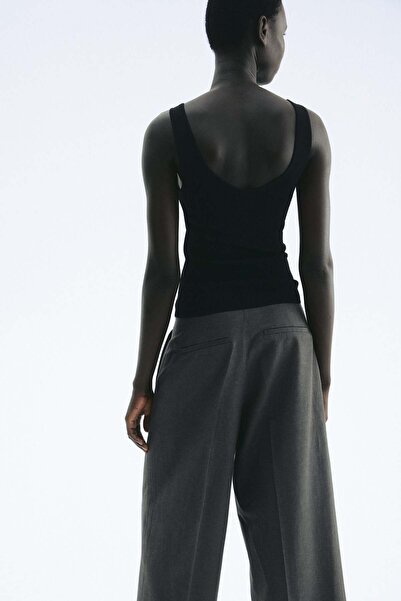 H&M Tailored linen-blend trousers