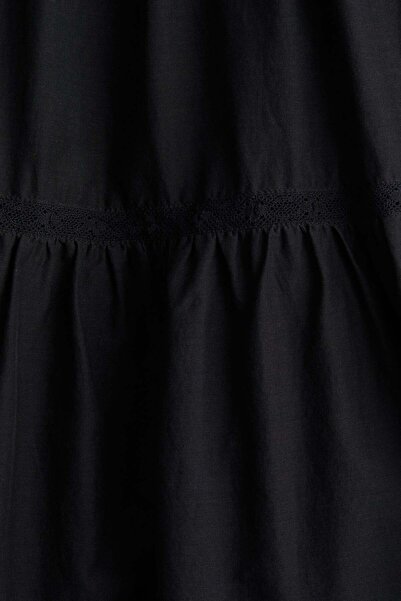 H&M Lace-inset maxi skirt