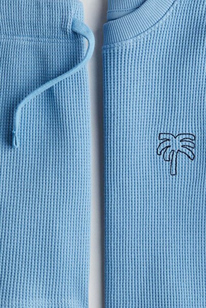 H&M 2-piece waffled cotton set