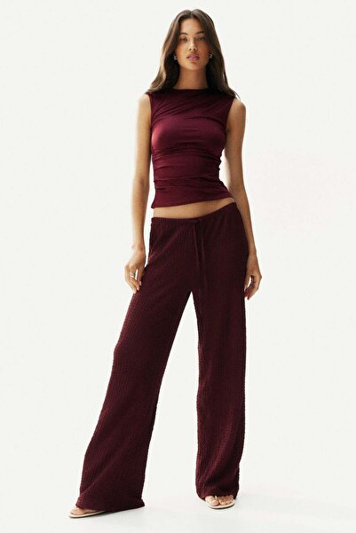 H&M Crinkled drawstring trousers