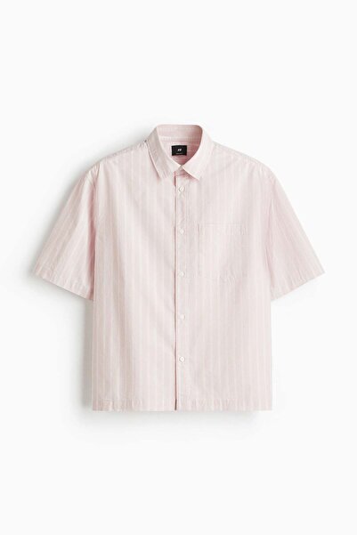 H&M Regular Fit Boxy-style poplin shirt