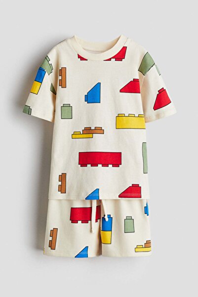 H&M طقم مطبوع مكون من قطعتين