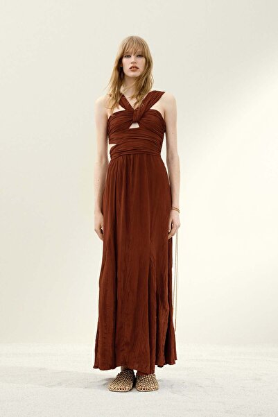 H&M Draped plissé dress