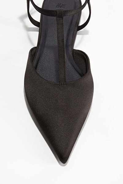 H&M Pointed satin sandals