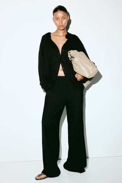 H&M Wide tailored trousers