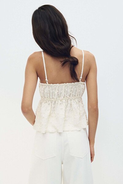 H&M Textured jersey top