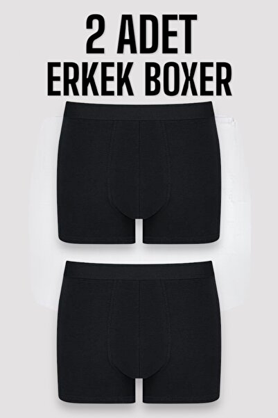 Galaksi Men's 2-Pack Cotton Lycra Flexible Fabric Boxers