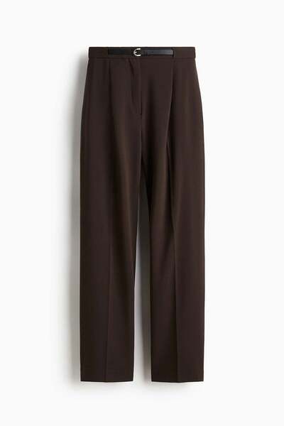 H&M Tailored belted trousers