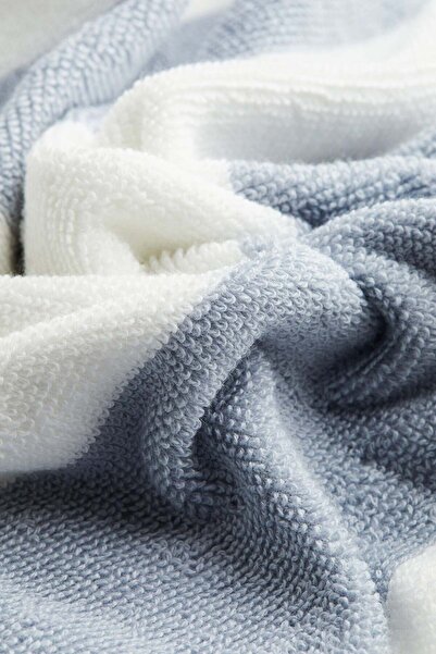 H&M Striped cotton terry guest towel