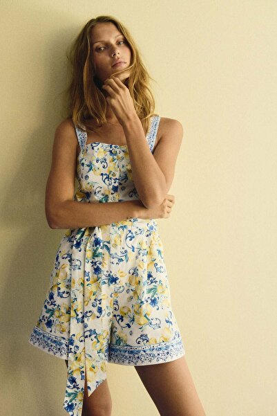 H&M Cotton poplin playsuit