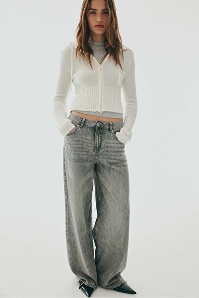 H&M Hooded zip-through cardigan