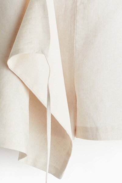 H&M Linen-blend wrap skort