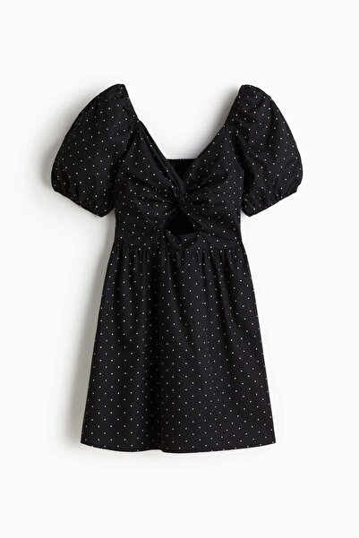 H&M فستان بتفاصيل ملتوية