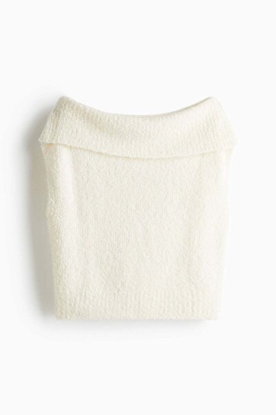 H&M Knitted off-the-shoulder top