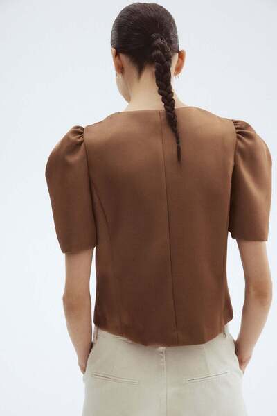 H&M Puff-sleeved blouse