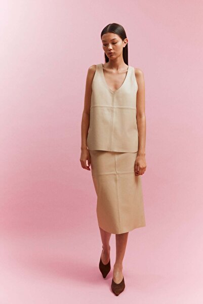 H&M Leather pencil skirt