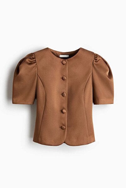 H&M Puff-sleeved blouse