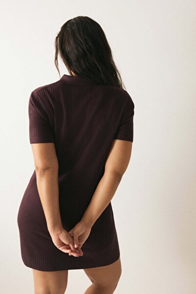 H&M Rib-knit collared dress