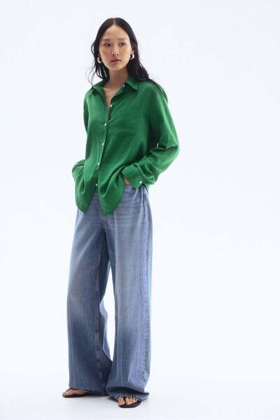 H&M Linen-blend shirt