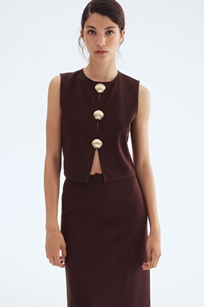 H&M Button-decorated top