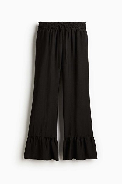 H&M Frill-trimmed drawstring trousers
