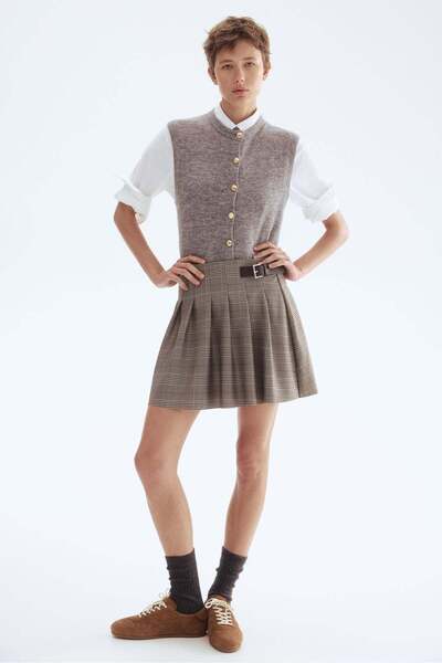 H&M Pleated mini skirt