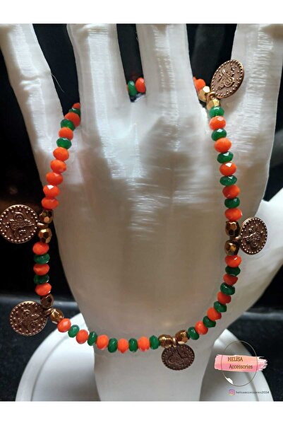 HELİSA ACCESSORİES Crystal Natural Stone with Antique Copper Appliances Hal Hal