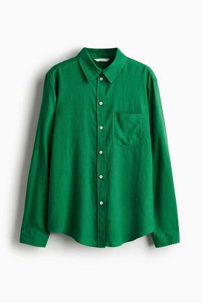 H&M Linen-blend shirt