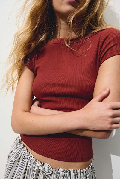 H&M Ribbed boat-neck top