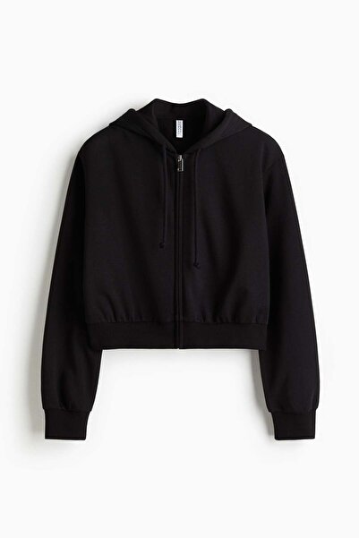 H&M Cropped zip-through hoodie