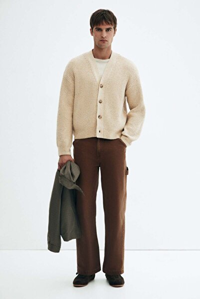 H&M Loose Fit Rib-knit cardigan