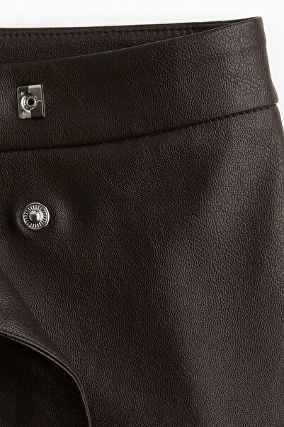 H&M Coated wrap skirt