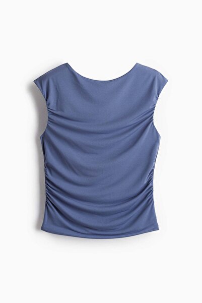 H&M Draped cap-sleeved top