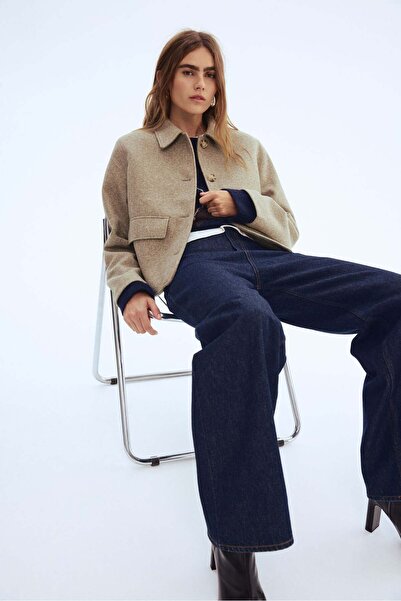 H&M سترة ذات ياقة