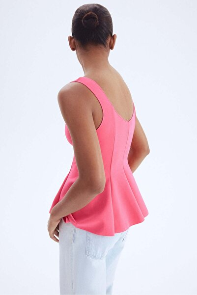 H&M بلوزة ببلوم متشابكة