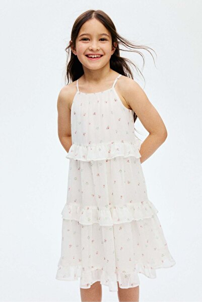 H&M Frill-trimmed strappy dress