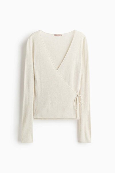 H&M Rib-knit wrap cardigan