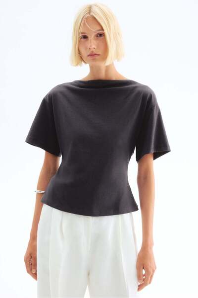 H&M Boat-neck cotton top