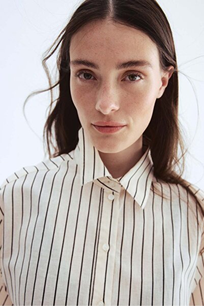 H&M Linen-blend shirt dress