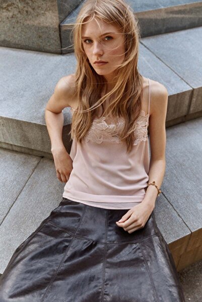 H&M Coated circular skirt