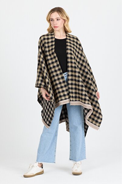 ZEMİRA HOME Poncho - Cotton Polyester Blend Stylish and High-Quality Fabric - Cream